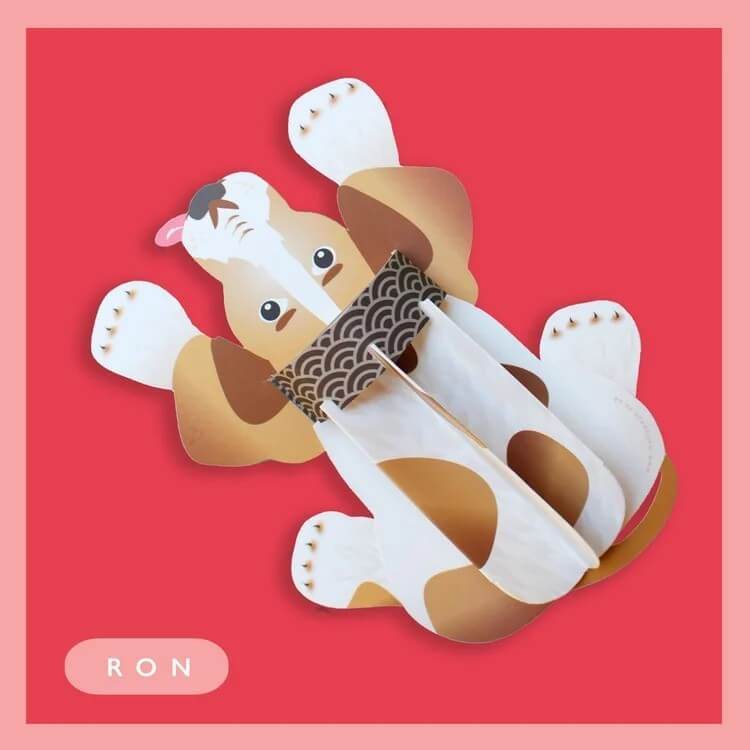 Dog Ronnie Greeting Card - House of Cards