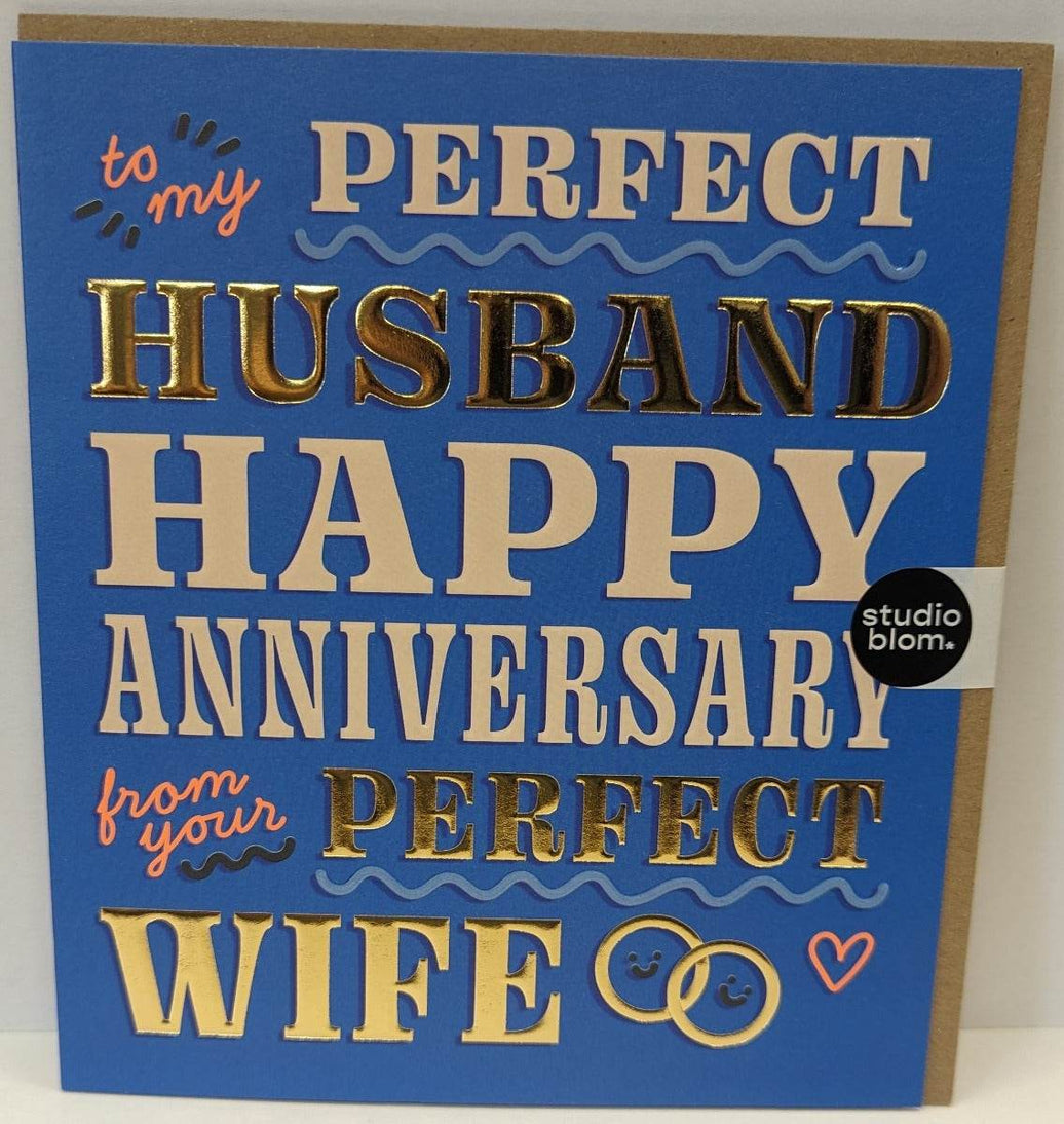 Perfect Husband Anniversary Card - House of Cards