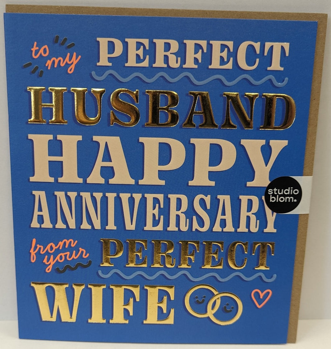 Perfect Husband Anniversary Card