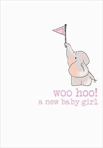 New Baby Girl Card - House of Cards