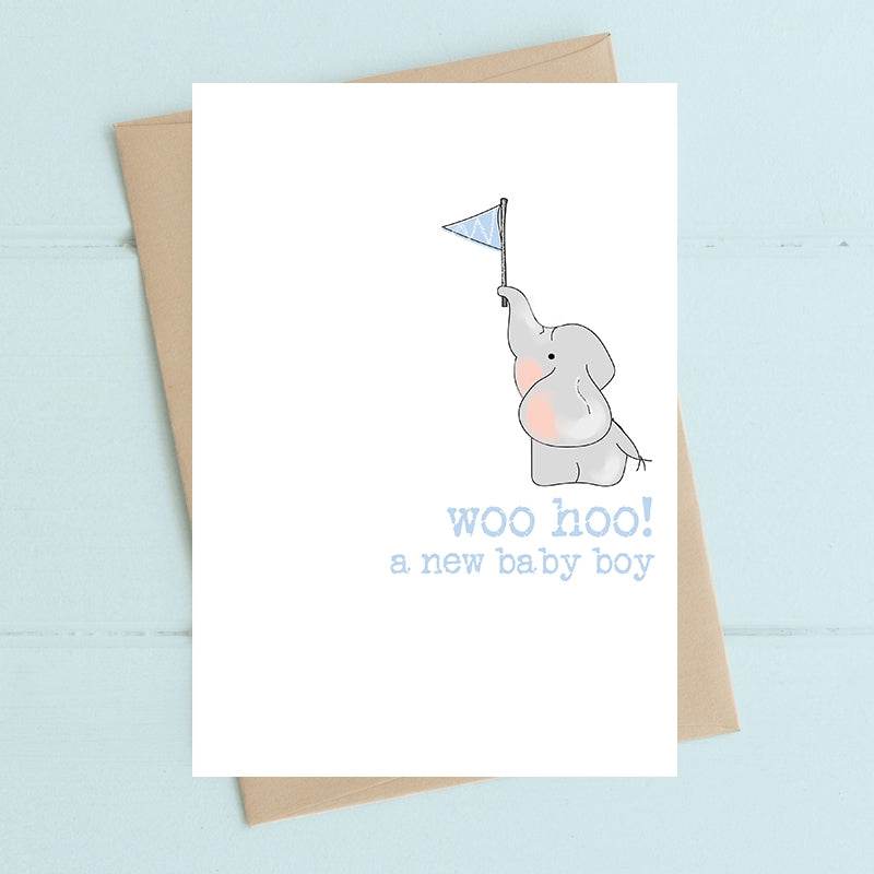 New Baby Boy Card - House of Cards