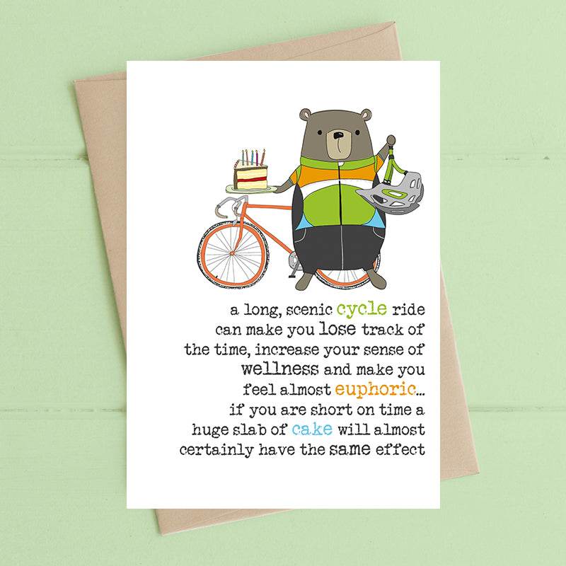 Scenic Cycle Ride Birthday Card - House of Cards