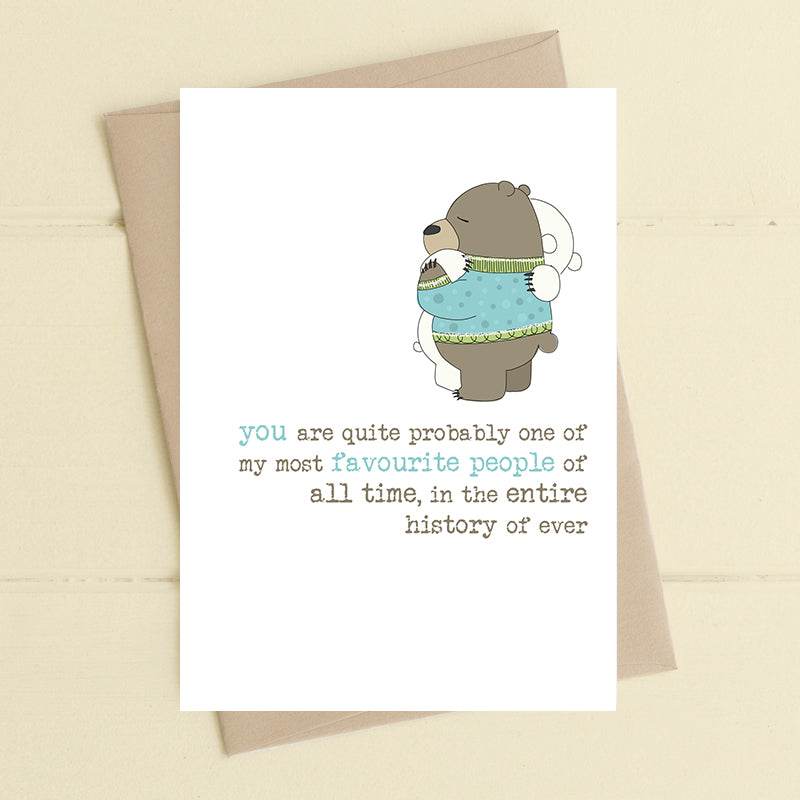 Favourite People Greeting Card - House of Cards