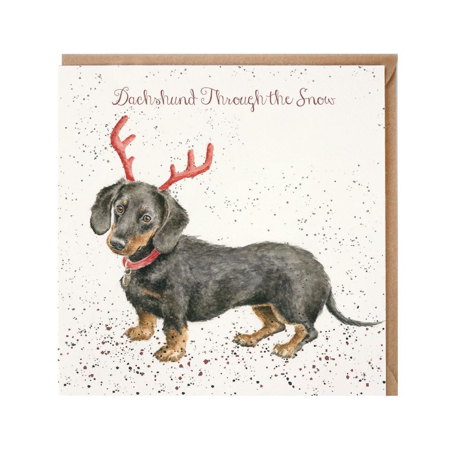 Dachshund Christmas Card