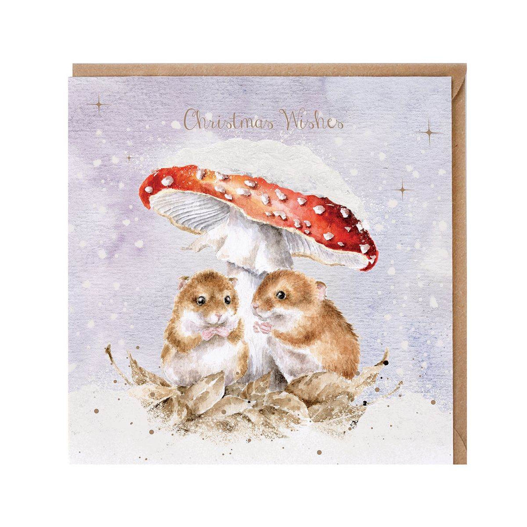 Mushroom Mice Christmas Card - House of Cards
