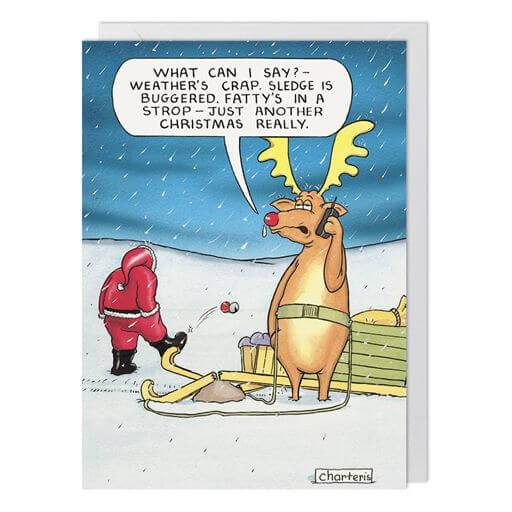 Weather's Crap Christmas Card - House of Cards