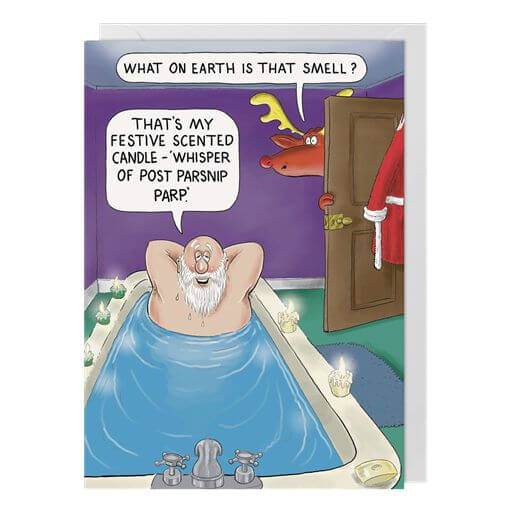 Festive Scented Christmas Card - House of Cards