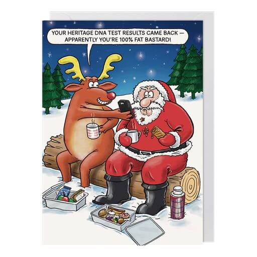 DNA Test Christmas Card