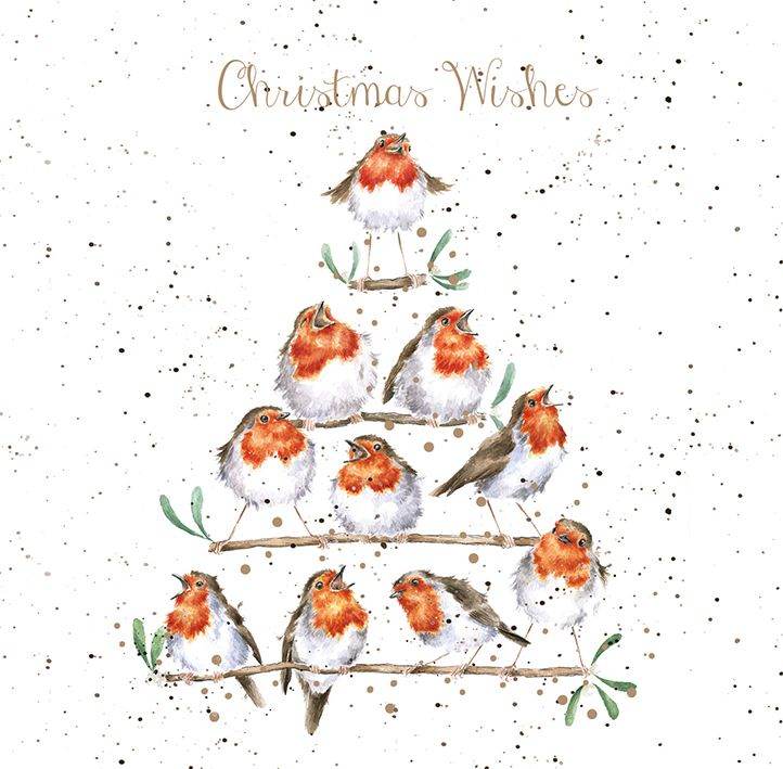 Tree of Robins Christmas Cards - House of Cards