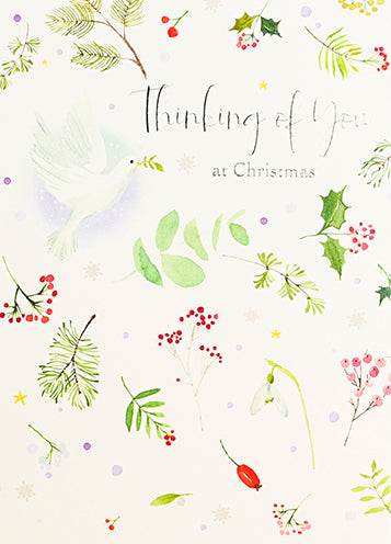 Thinking of You Dove Christmas Card - House of Cards