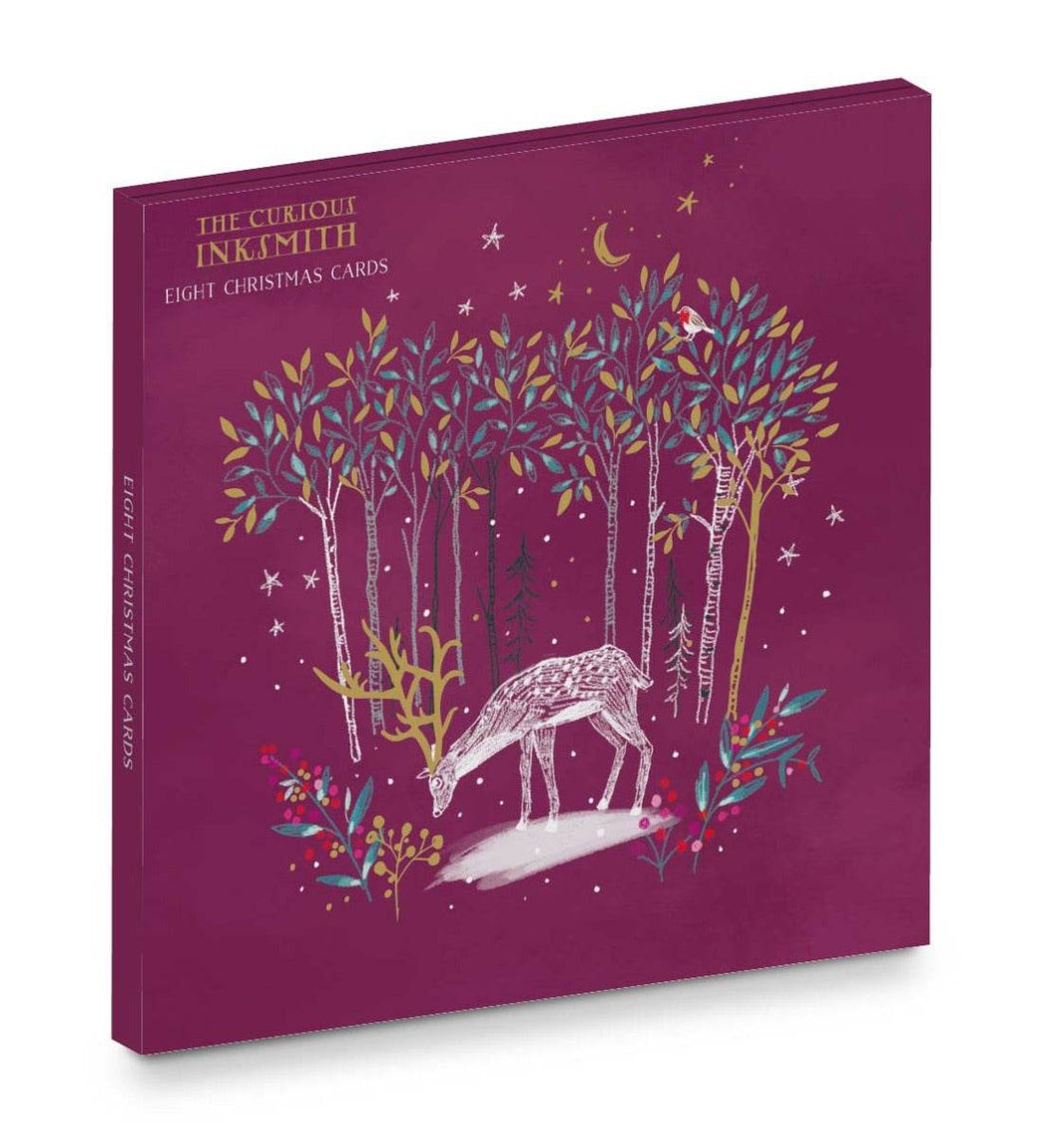 Enchanted Forest Christmas 8 Card Wallet - House of Cards