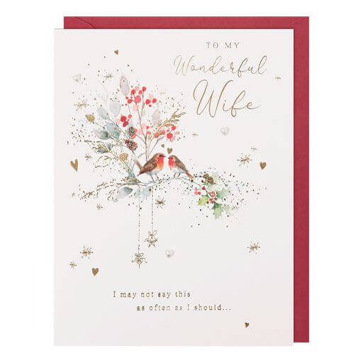 Wonderful Wife Christmas Card