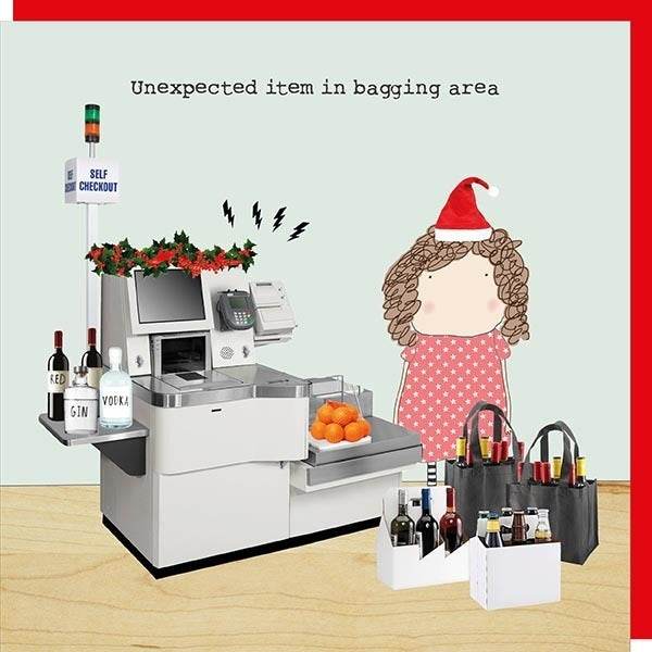 Bagging Area Christmas Card - House of Cards