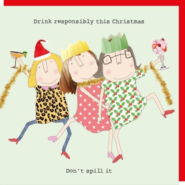 Drink Responsibly Christmas Card - House of Cards