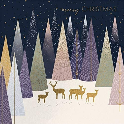 Sara Miller Deer Luxury Boxed Christmas Cards