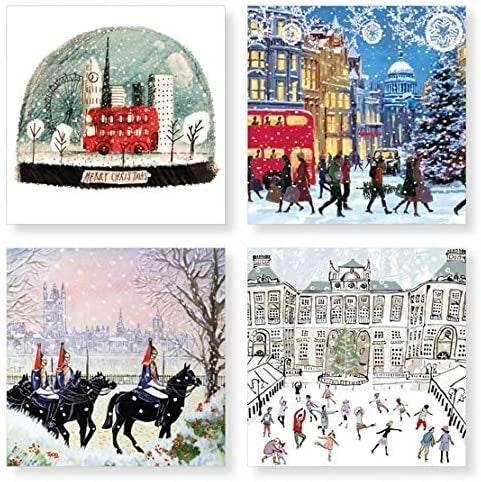 Box of 20 Charity London Christmas Cards - House of Cards
