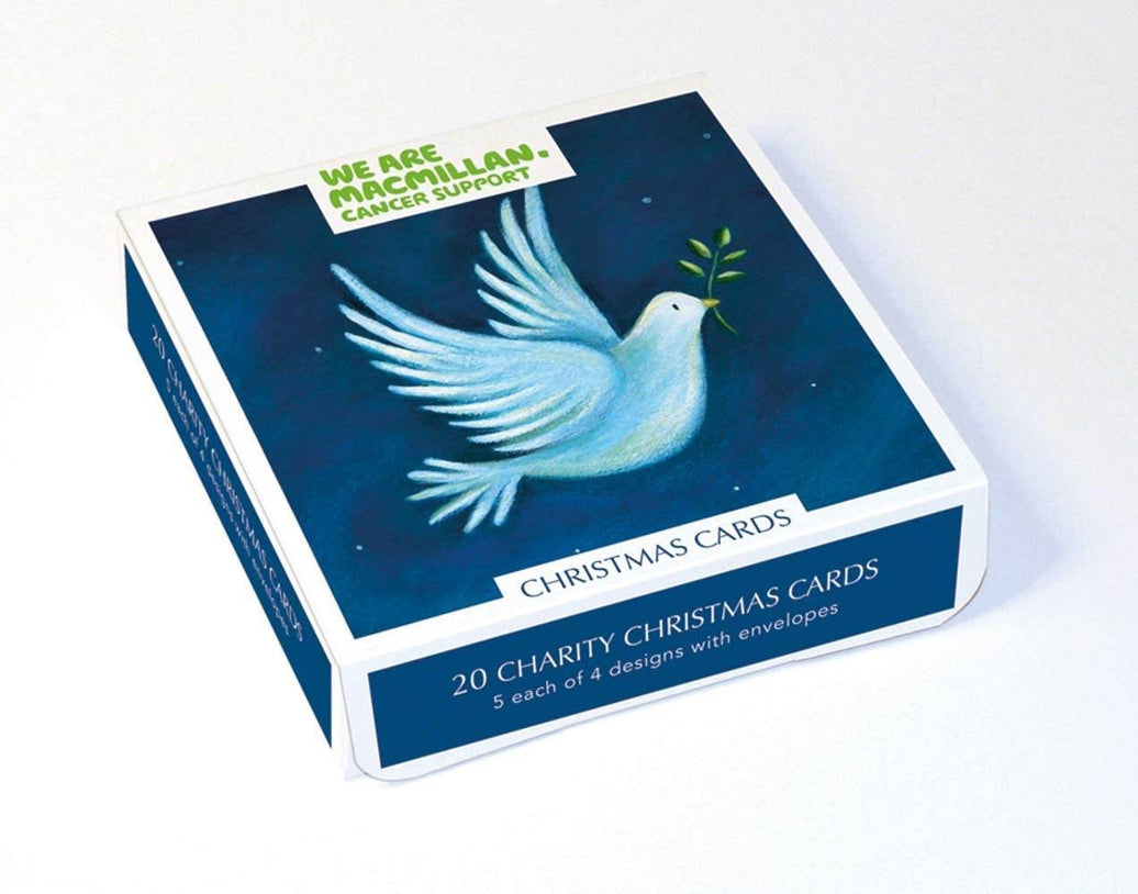 Box of 20 Macmillan Cancer Christmas Cards - House of Cards
