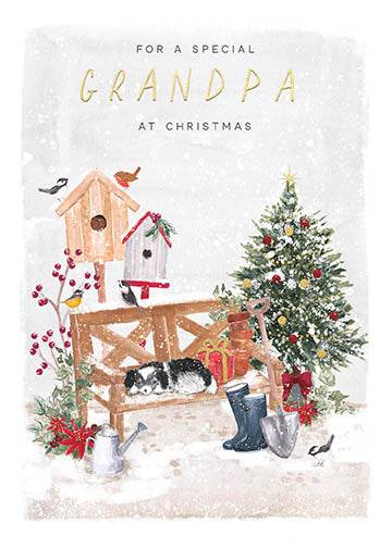 Grandpa Christmas Card - House of Cards