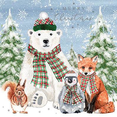 6 Animal Friends Charity Christmas Cards - House of Cards