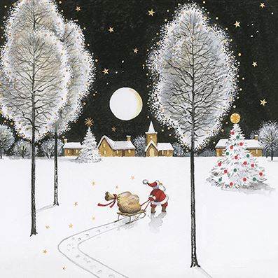 Santa's Sleigh CP Christmas Cards - House of Cards