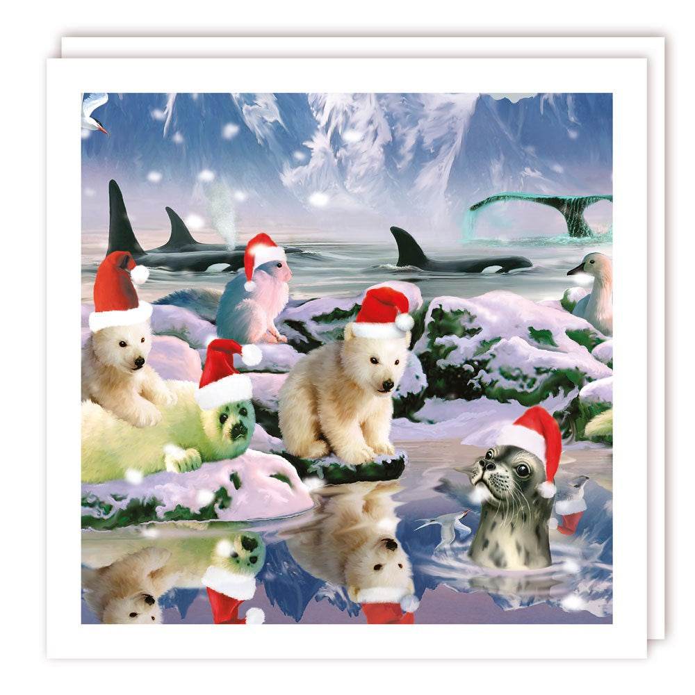 5 Polar Bear and Friends Charity Christmas Cards - House of Cards