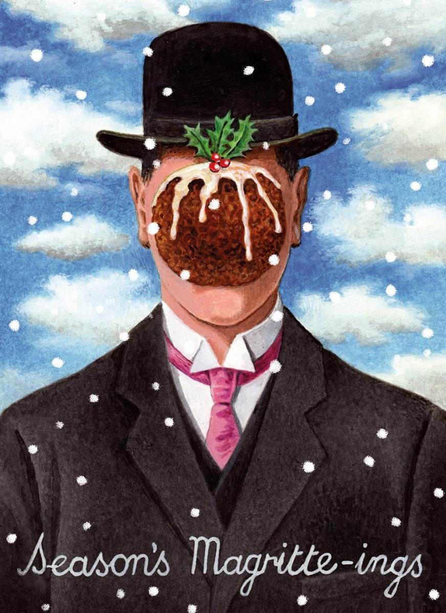 Magritte Pudding Face Christmas Cards - House of Cards