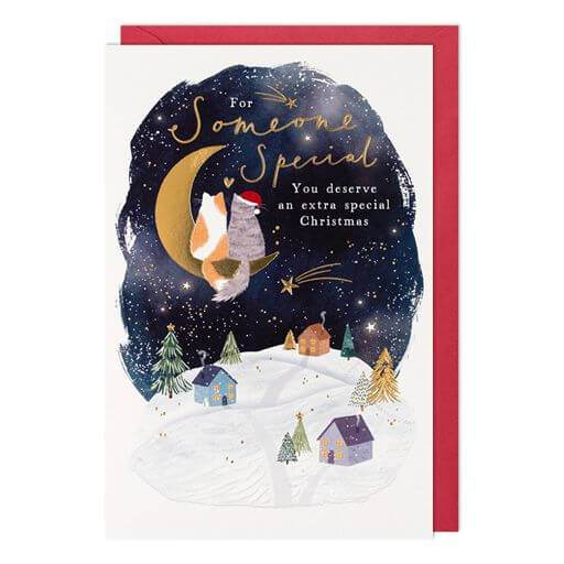 Someone Special Moon Christmas Card - House of Cards