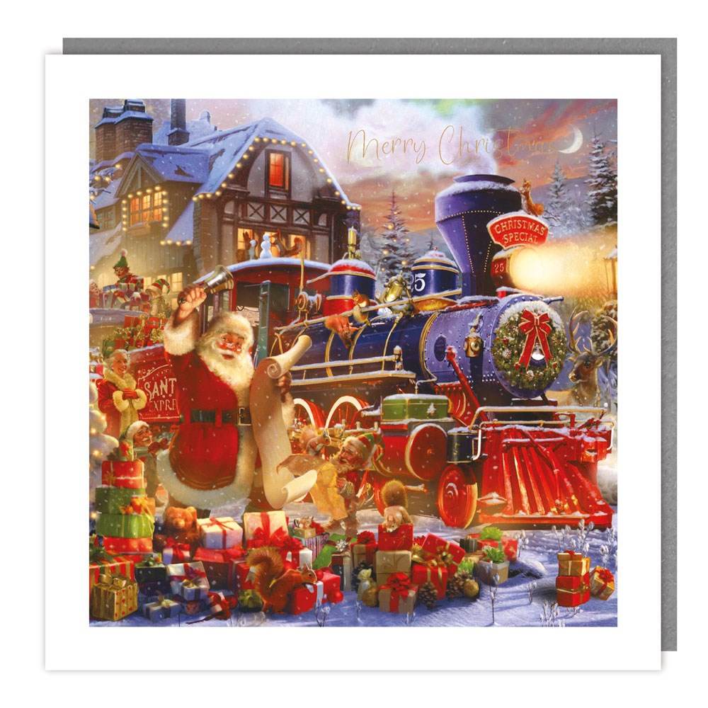 5 Santa Express Train Charity Christmas Cards - House of Cards