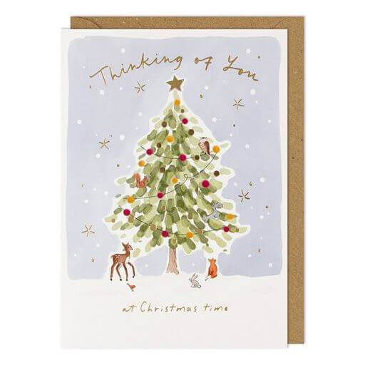 Thinking of You Tree Christmas Card - House of Cards