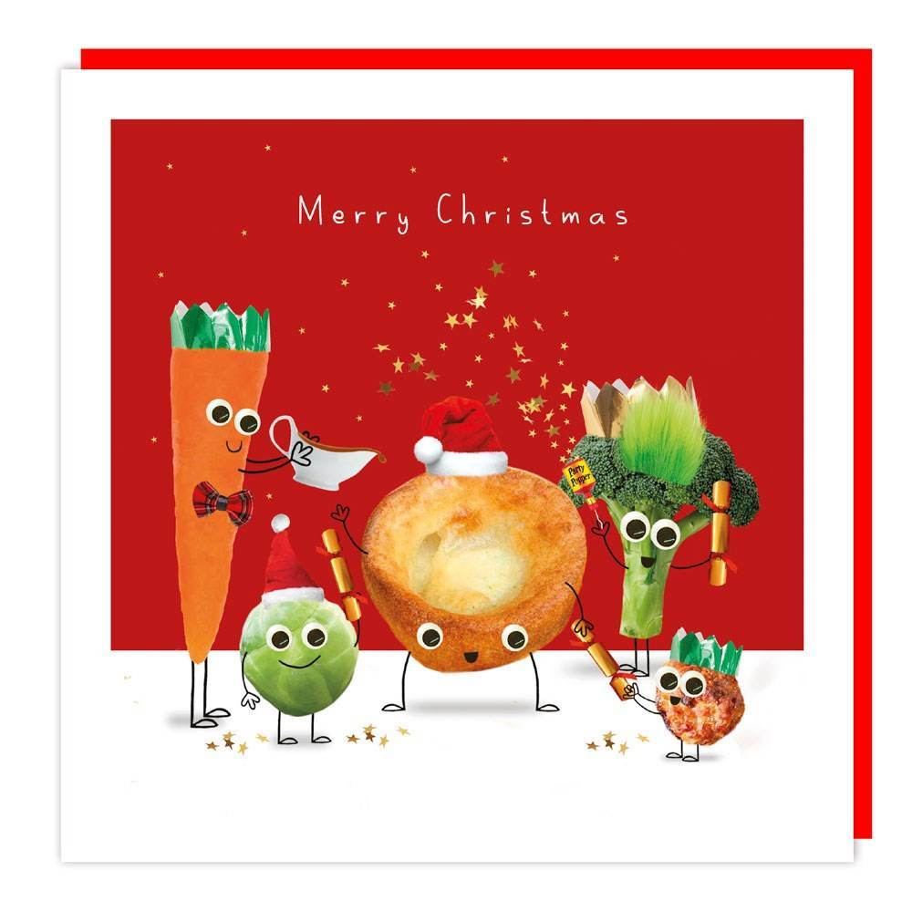 Fluffy Veg Christmas Card - House of Cards