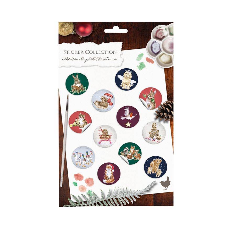 Country Set Christmas Stickers - House of Cards