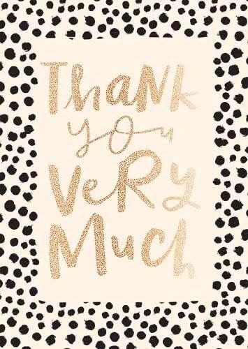 Thank You Greeting Card - House of Cards
