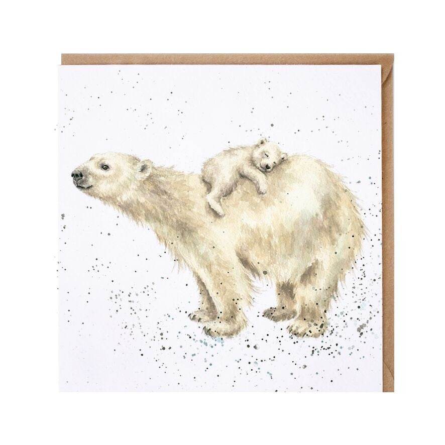 Polar Bear Hugs Greeting Card - House of Cards
