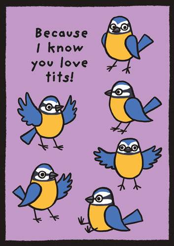 I Know You Love Tits Birthday Card - House of Cards