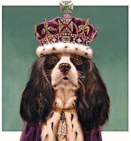 King Charles Spaniel Birthday Card - House of Cards