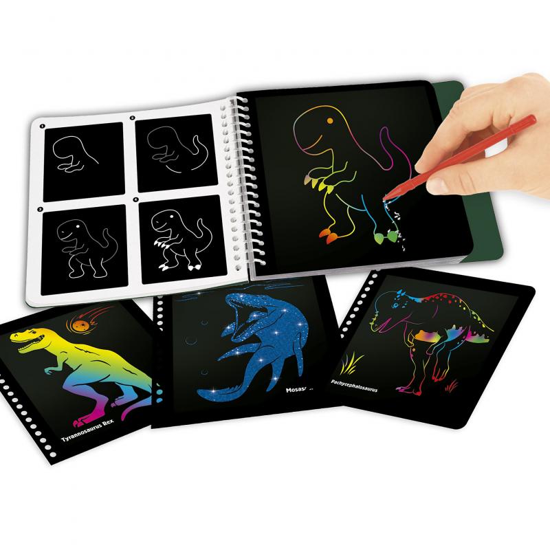 Dino World Mini Magic-Scratch Book