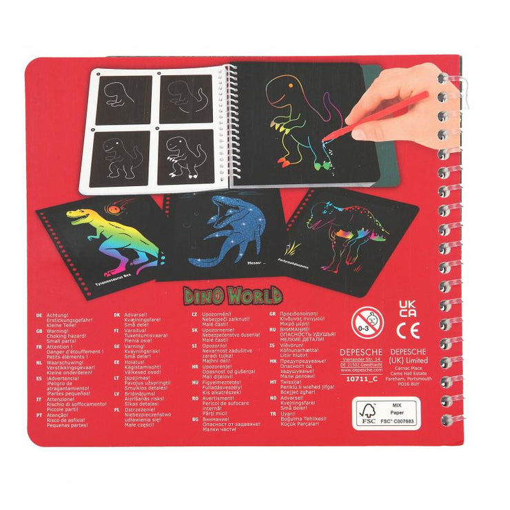 Dino World Mini Magic-Scratch Book