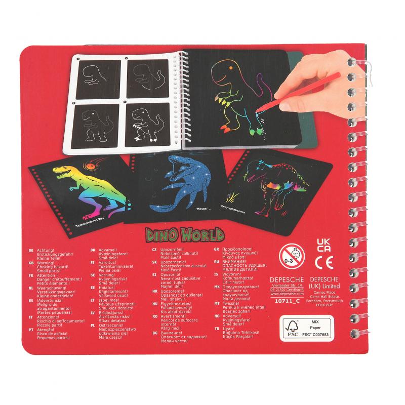 Dino World Mini Magic-Scratch Book