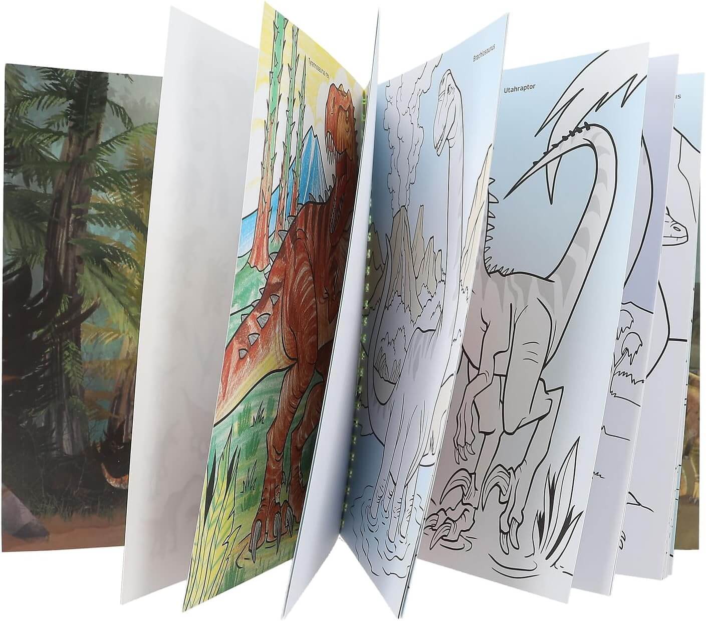 Dino World Colouring Book and Pencils