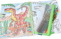 Dino World Colouring Book and Pencils