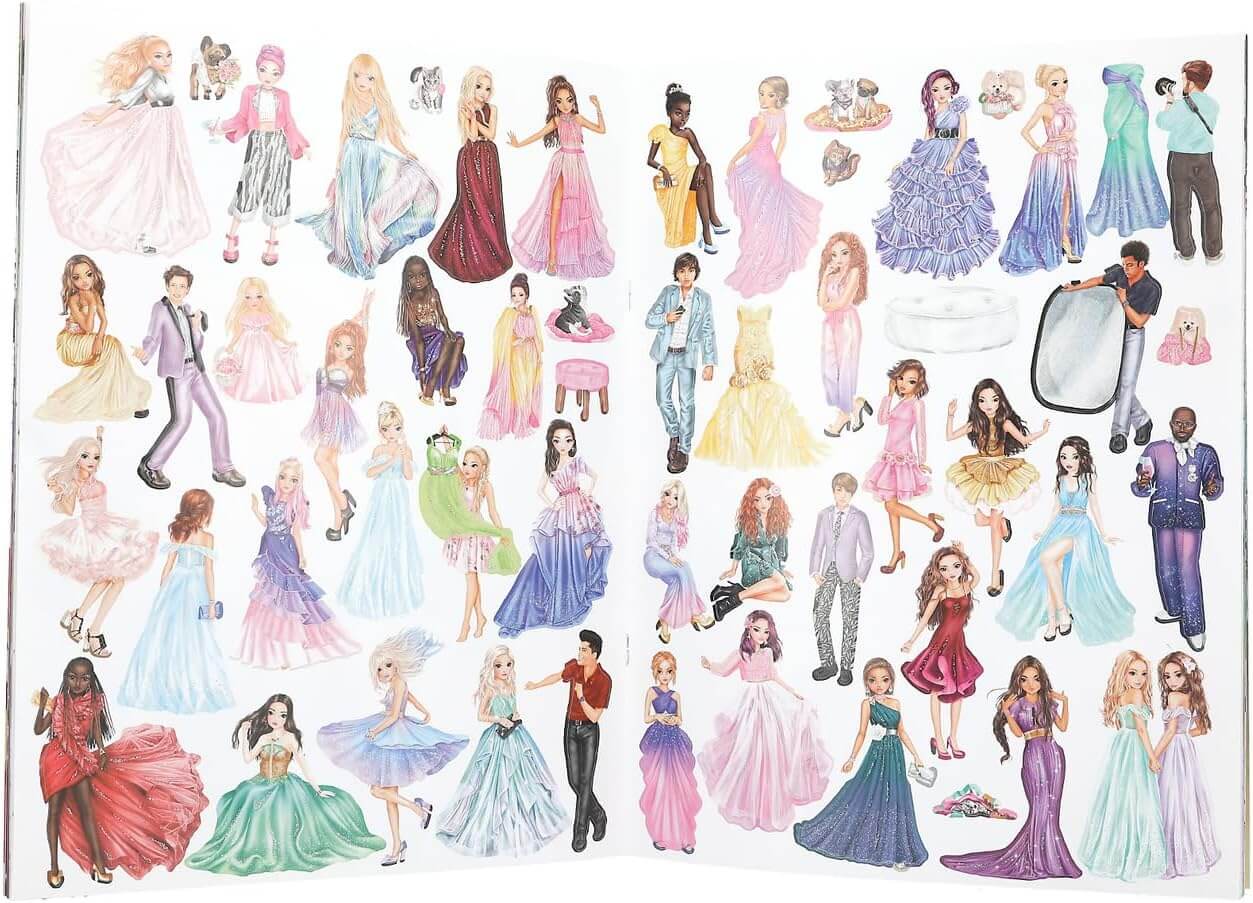Top Model Glamour Stickerworld Book