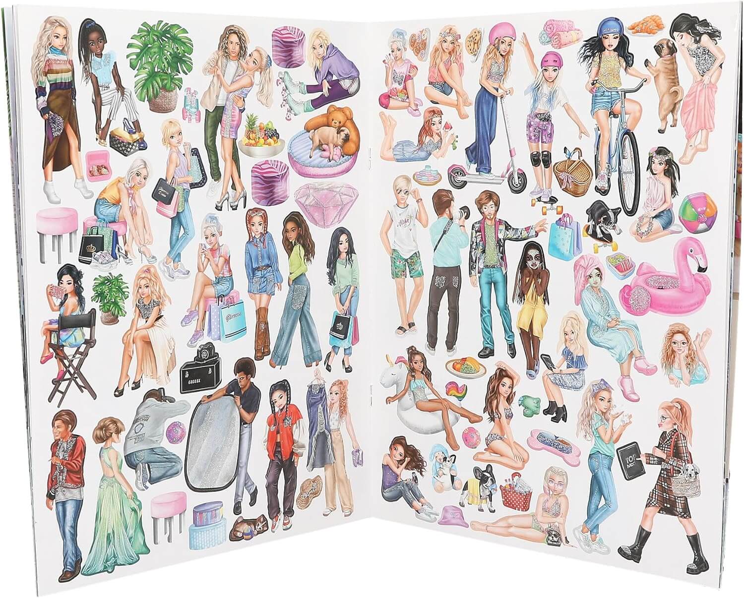 Top Model Stickerworld Book