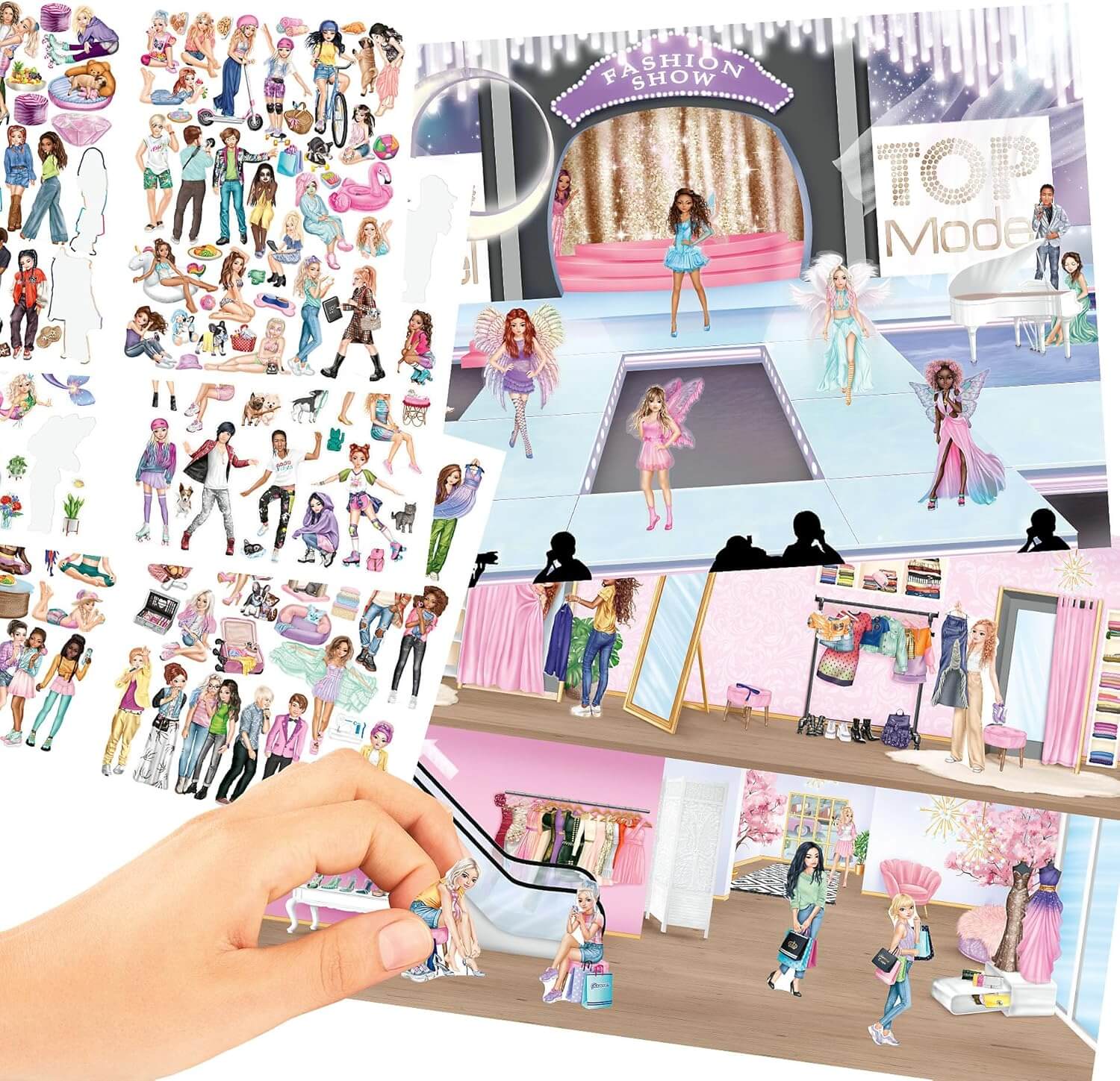 Top Model Stickerworld Book
