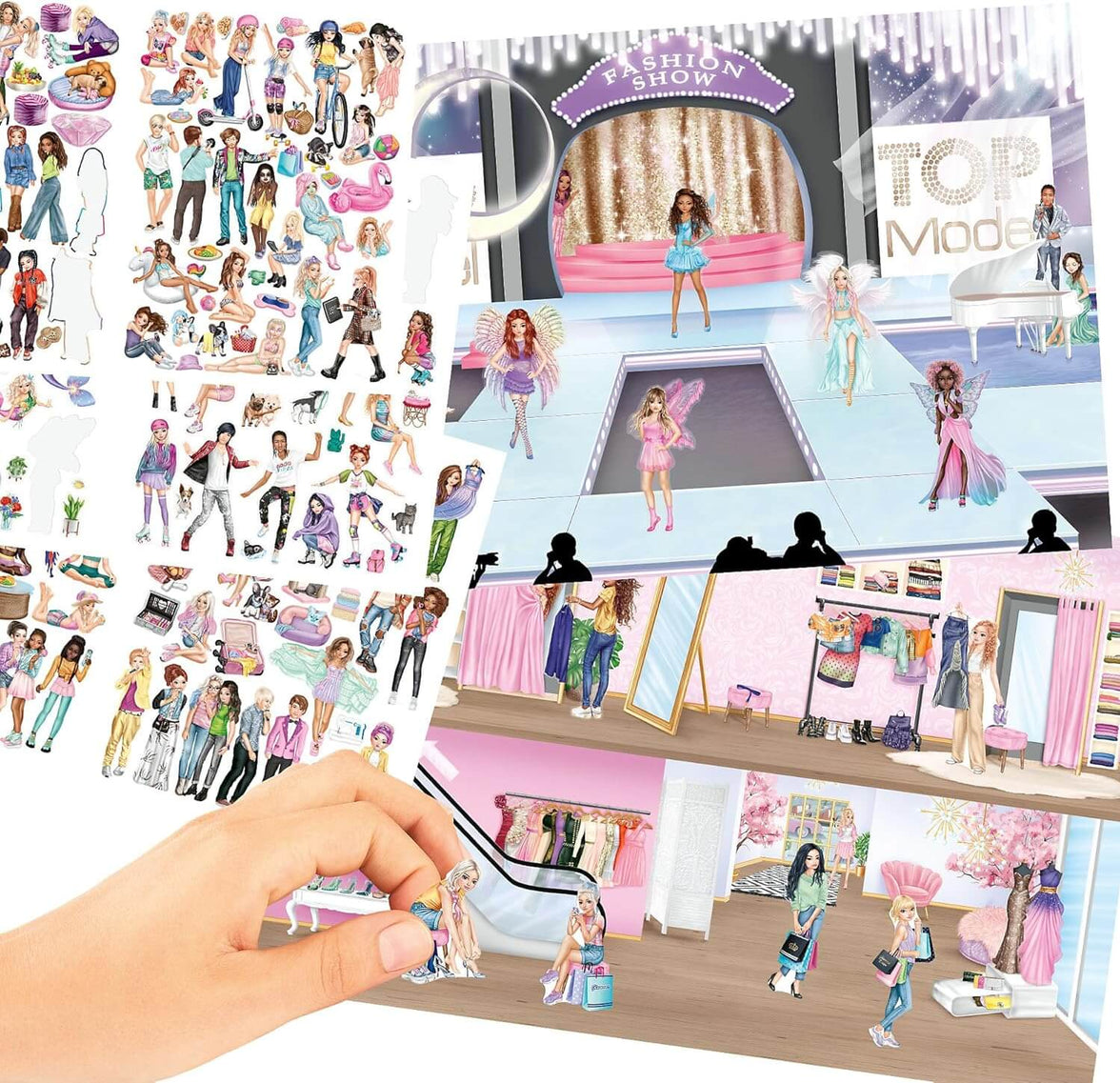 Top Model Stickerworld Book