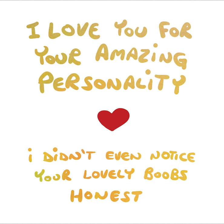 Love Your Personality Valentines Card