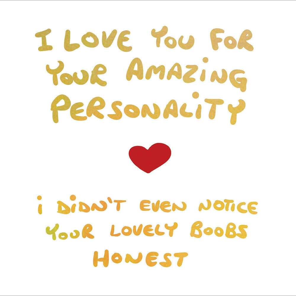 Love Your Personality Valentines Card