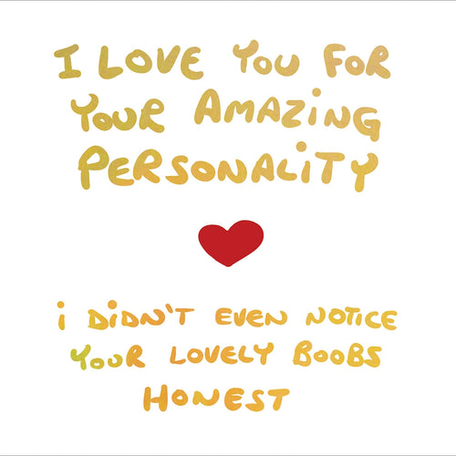 Love Your Personality Valentines Card