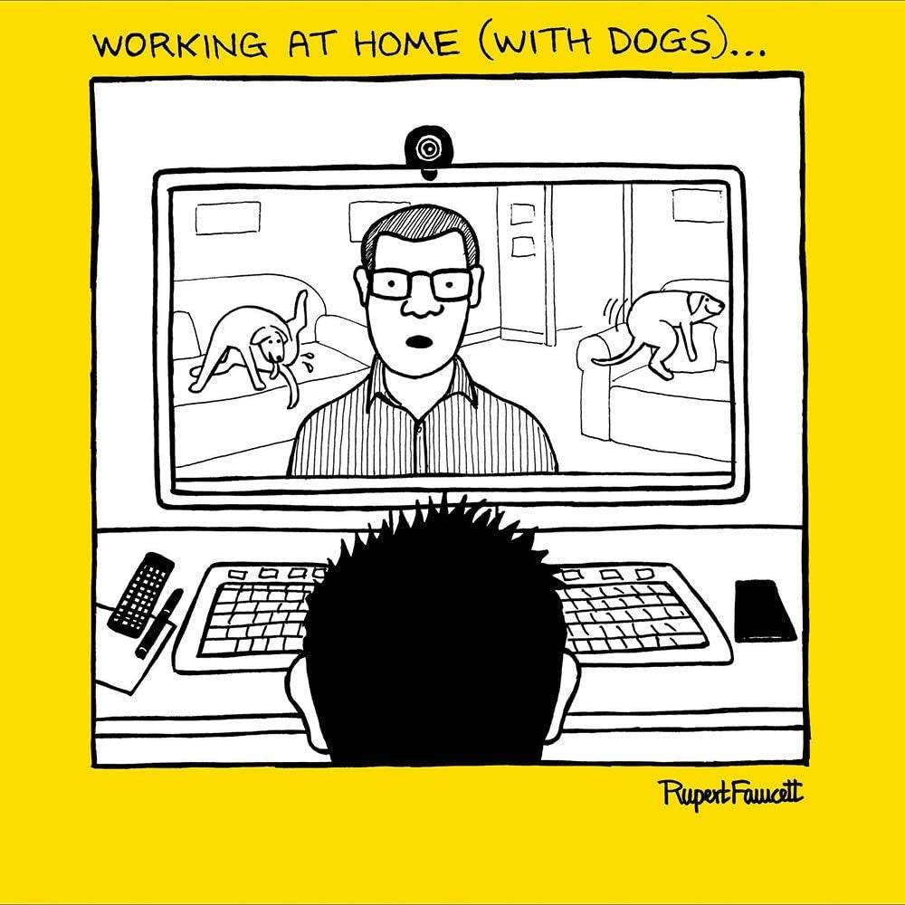 Work From Home Greetings Card - House of Cards