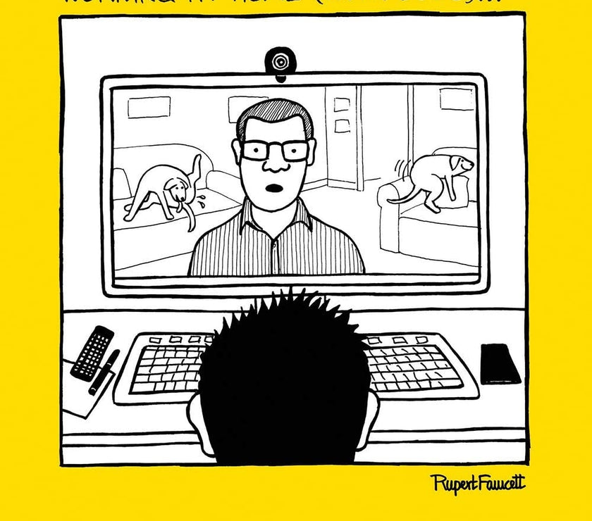 Work From Home Greetings Card