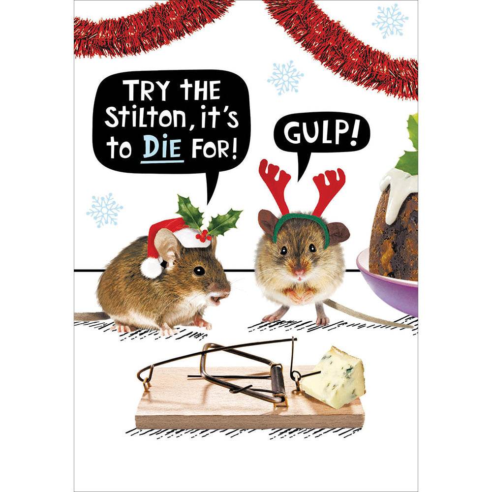 Crackerjack Stilton to Die For Christmas Card - House of Cards